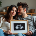 Jumeaux : naissent-ils de la mère ou du père ? Jeune couple regardant l'échographie de leurs jumeaux