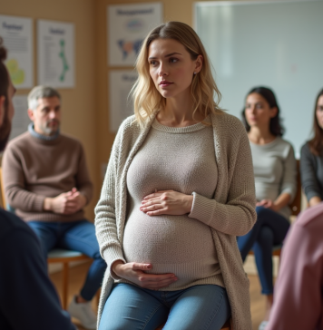 Cours prénataux : quand et pourquoi y assister ? Femme enceinte en cours de préparation à la parentalite