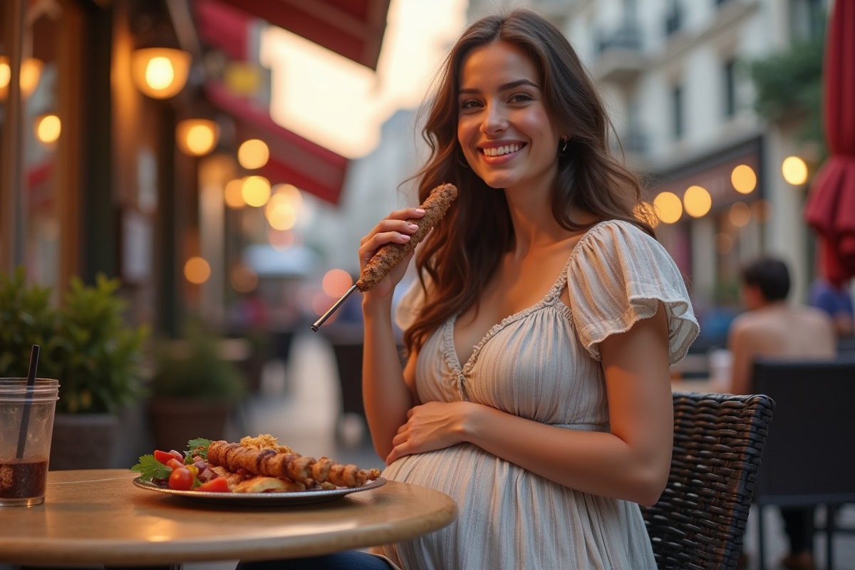 Manger un kebab pendant la grossesse : conseils et précautions