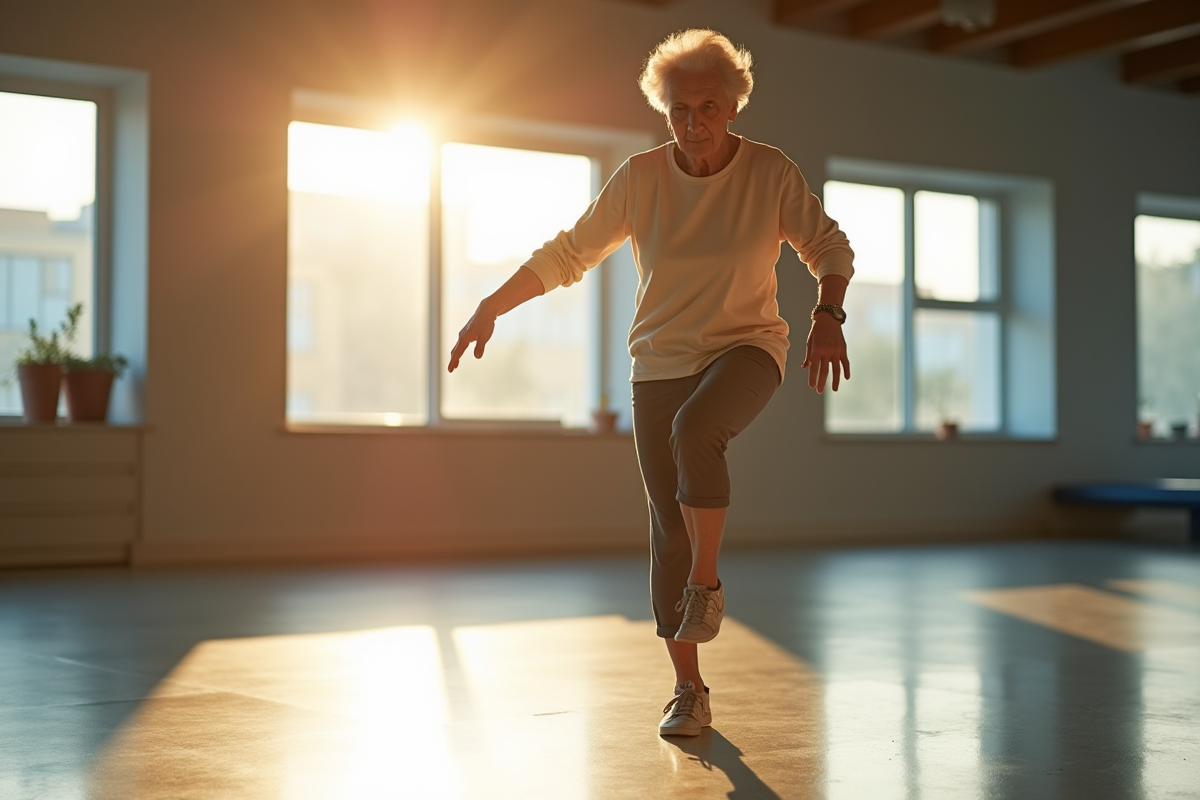 Durée idéale d’équilibre sur une jambe pour les femmes de 70 ans