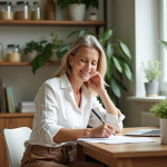 Salaire naturopathe : Quel est le salaire moyen d’un naturopathe ? Naturopathe femme souriante dans son bureau lumineux